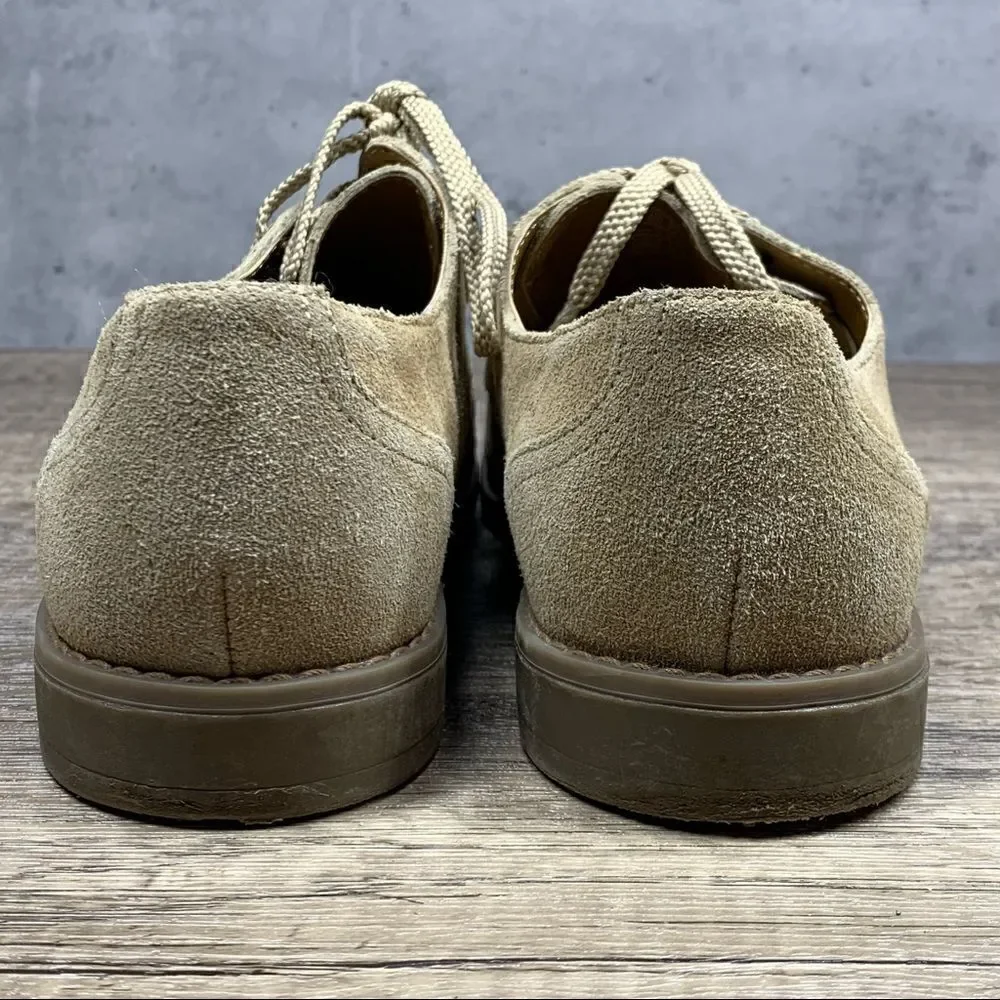 Lands End Boys  Sz 5M Tan Lace Up Walking Shoes‎